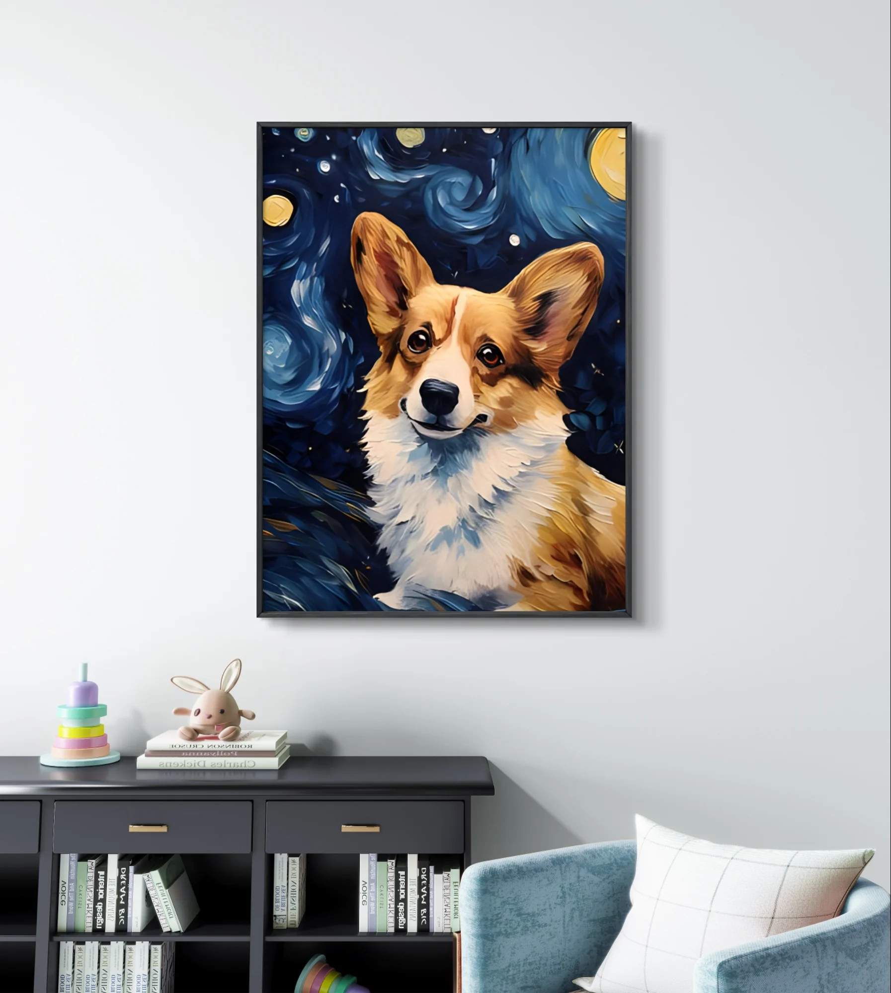 Welsh Corgi 5D AB Diamond Painting Cute Pet Dog Mural Diy Diamond Embroidery Cross Stitch Handmade Child Gift Home Wall Decor