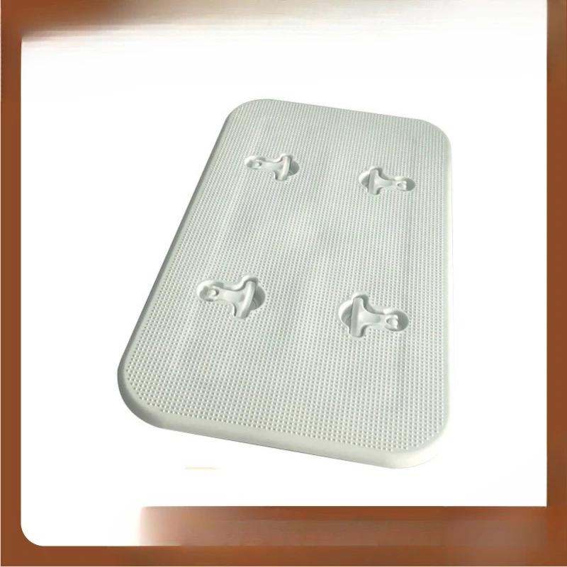 

White rectangular deck hatch cover Non-slip hand hole cover, hatch cover Yacht inspection hole Marine yacht accessories
