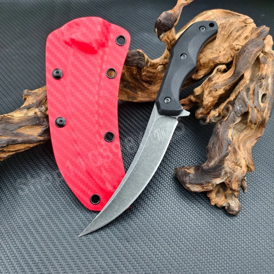 

Outdoor Straight Knife 7Cr13Mov Blade G10 Handle Portable Outdoor Tool Knife Equipped with Hunting Function Self-defense Knife