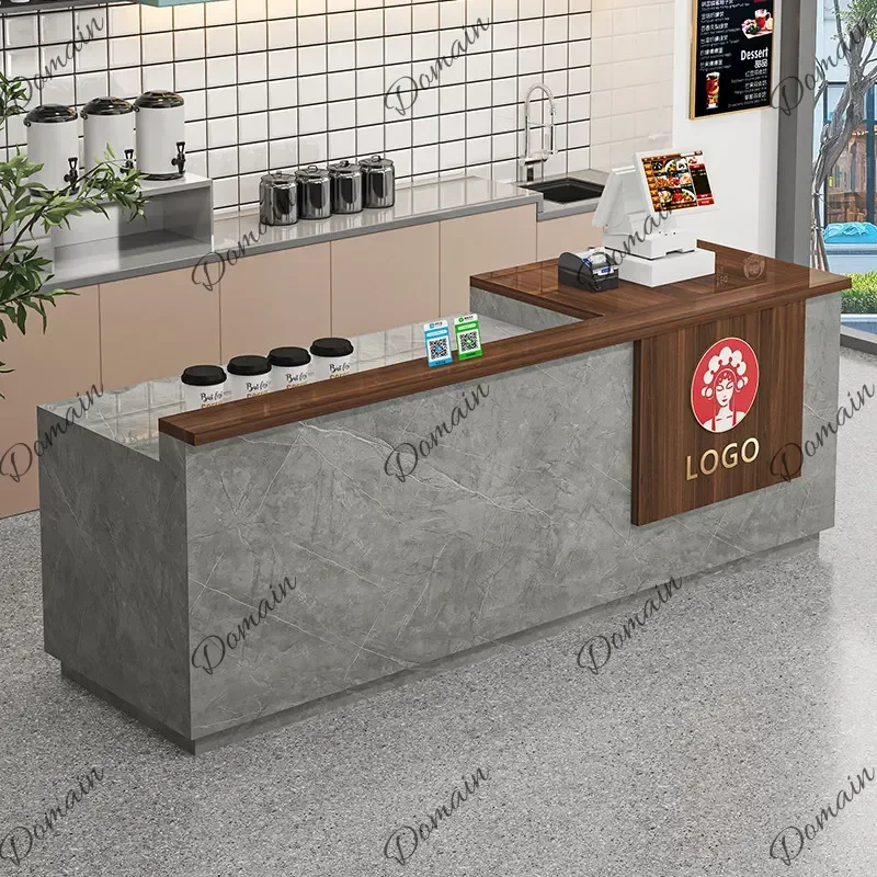 JDT Executive Company Reception Desks Beauty Wood Hotel Display Aesthetic Reception Desks Design European Bureau Office Furnitur