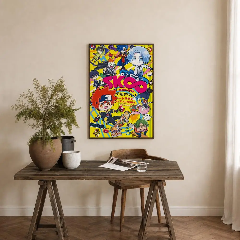 Anime SK8 the Infinity Poster Self‑Adhesive Waterproof PP Poster Coffee House Bar Wall Art Sticker Room Home Decor