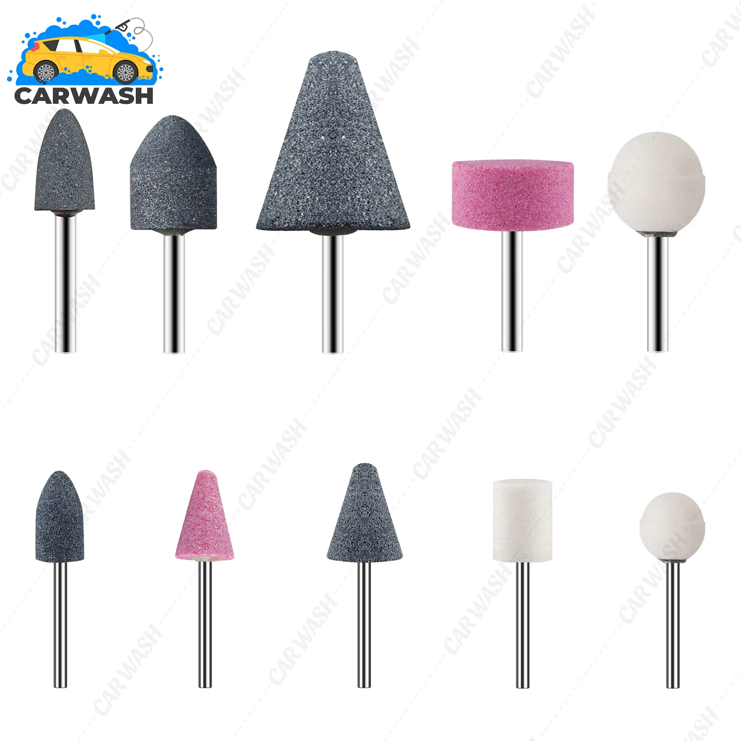 Grinding Heads Abrasive Rotary Polishing Bit Set Metal Polish Tips Buffing Wheel for Rotary Tool Mounted Sharpening Bit