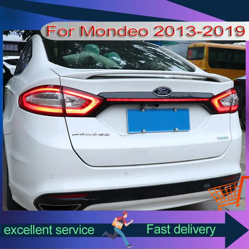 

Сквозные задние фонари для Ford New Mondeo 2013-2019, ремонт автомобиля в сборе, светодиодные дышащие фары дальнего света, динамический указатель поворота, задний фонарь