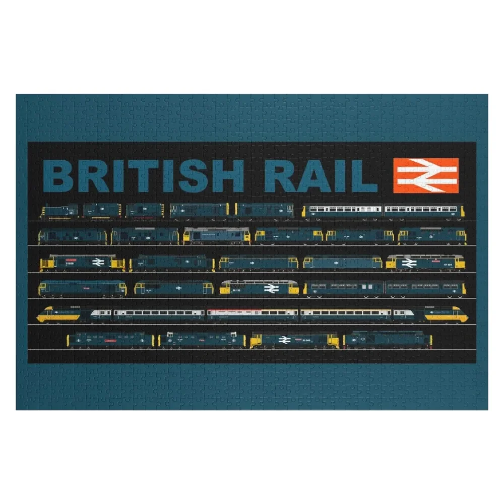 

BRITISH RAIL TRAINS Jigsaw Puzzle Photo Customized Kids Gift Woods For Adults Anime Puzzle