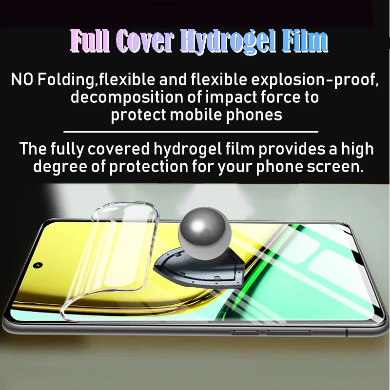 4-1psc Transparent Film Safety Hydrogel Film for Realme C67 6.72\