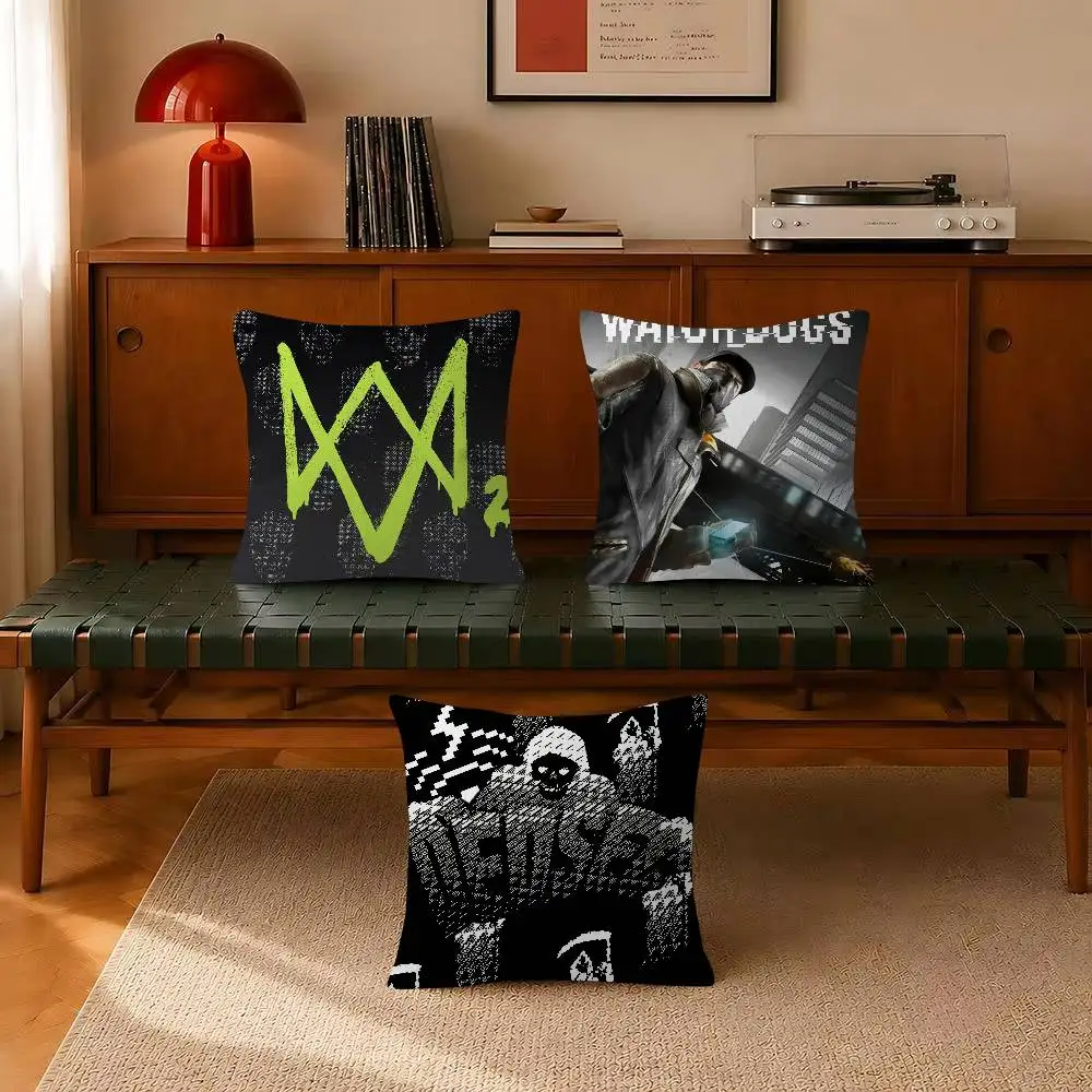 Watch Dogs Game   Decorative Pillowcase Square Pillowcase Home Office Decorative Cushion Cover