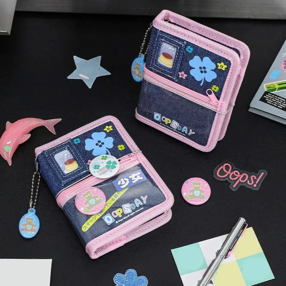Portable Y2K Style M5 Loose Leaf Notebook Multi-function Handmade Star Card Holder Retro Ins DIY Binder Journal Book Girls Gift