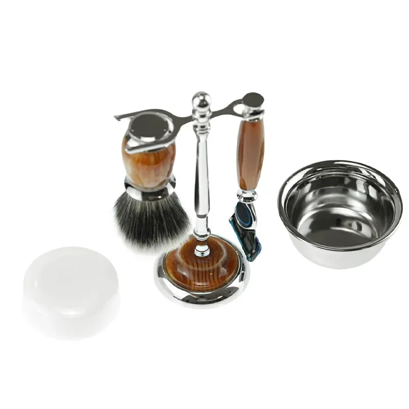 High Quality Razor Brush Set Bracket Shaving Set Serum Beard Care Roller Set Men's Beard Grooming