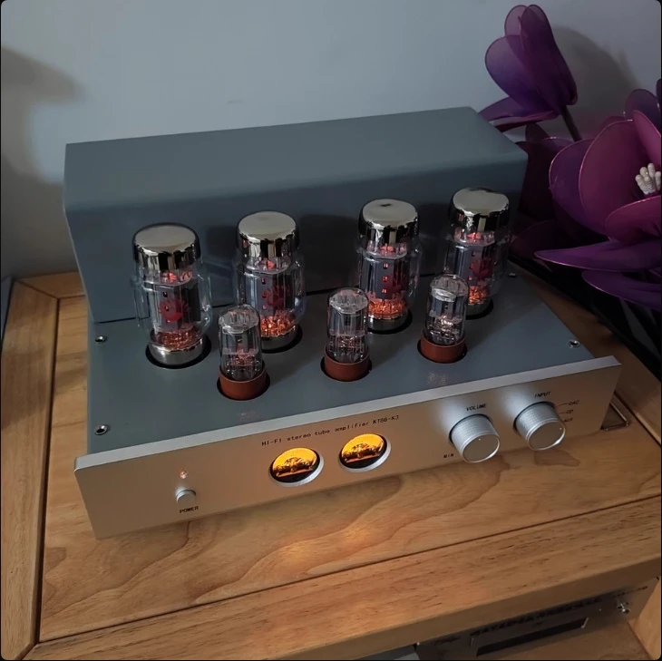 

KT88 Push-Pull Tube Amplifier K3 with 45Wx2 Class A Handcrafted Design for High-Fidelity Audio System