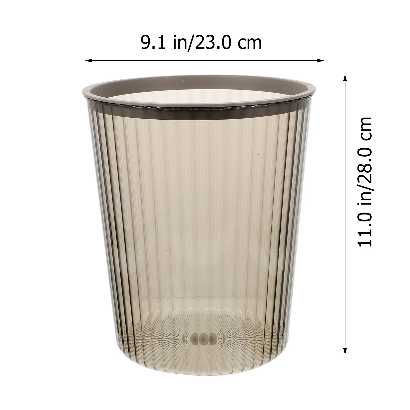 Large Capacity Round Household Trash Can Nordic Style Premium Pet Waste Container for Kitchen Bathroom Bedroom Office Home Use
