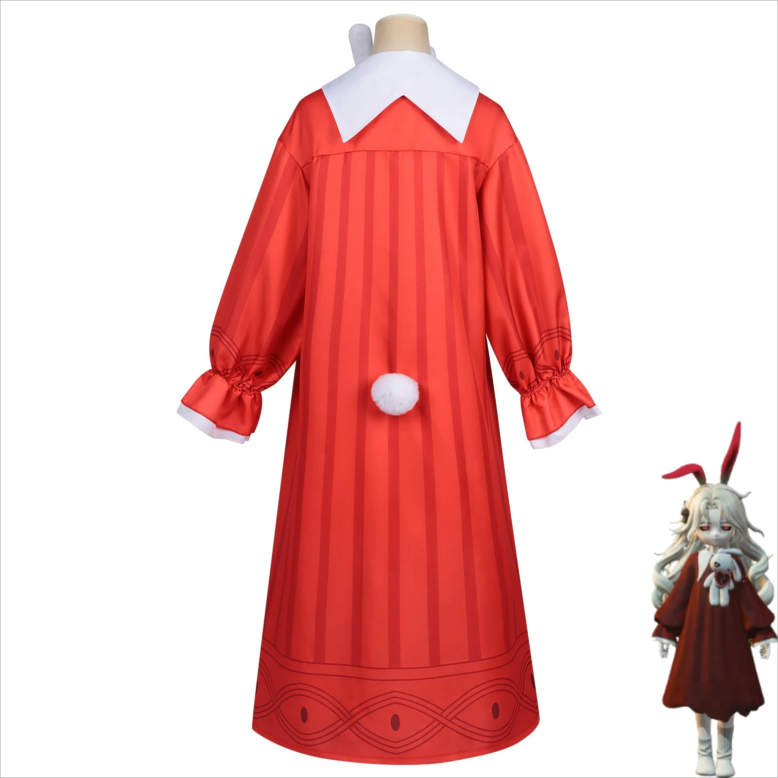 Egg Party Dorothy Cosplay Costume Escape the Horror Night Transfer Student Dorothy Dress for Adults Kids Game Same Style Outfit