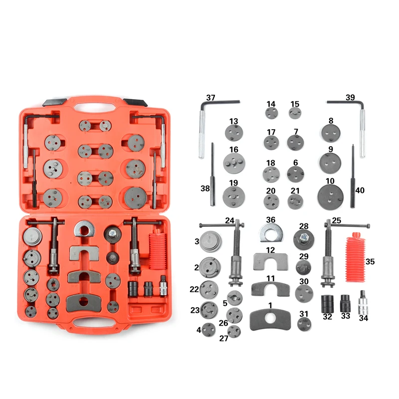 TBTOOLS Car Auto 40 PCS Brake Piston Caliper Wind-back Kit Automotive Werkzeuge Calliper Vehicle Repair Tools Sets TB125