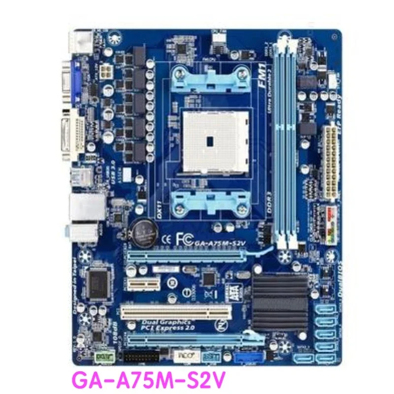 

Подходит для материнской платы Gigabyte GA-A75M-S2V A75M A75 FM1 DDR3, материнская плата, 100% протестировано, ОК, полностью работает