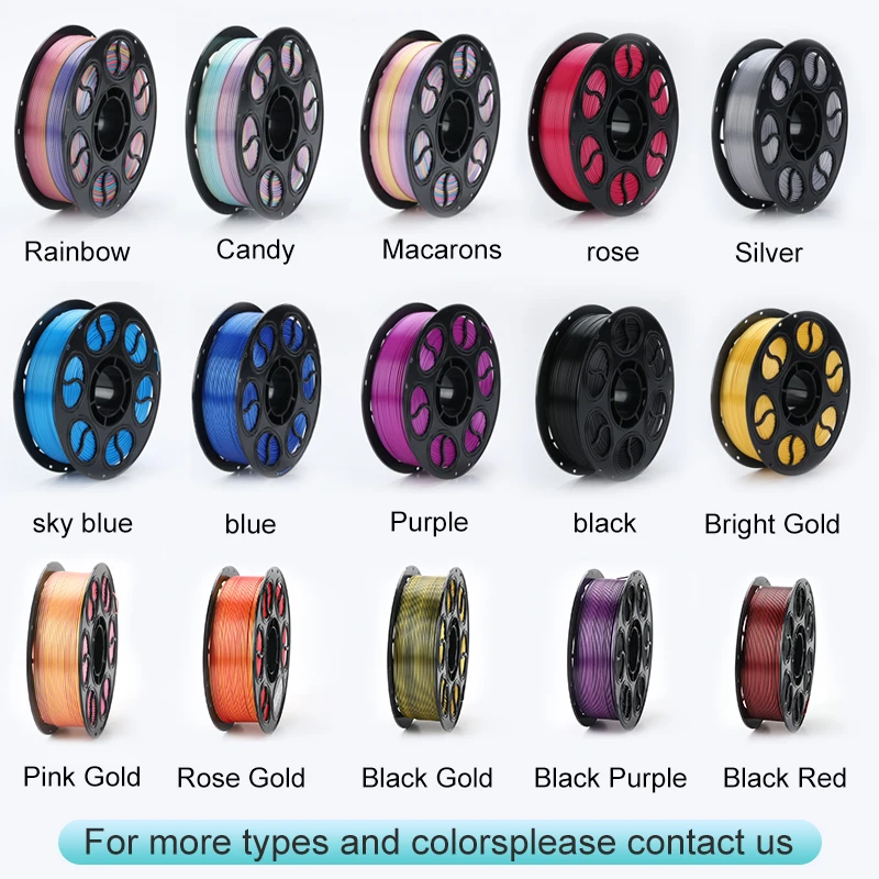 3D Printing Filament Manufacturer PLA 3D Printer Consumable Gradient Effect Dual-Color PLA Silk Filament Home Decor Artistic