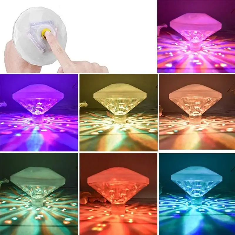 maiABIY Swimming Pool Lights,Waterproof LED Color Changing Floating Pool Lights,for Pool Pond Fountain Garden Party Decoration