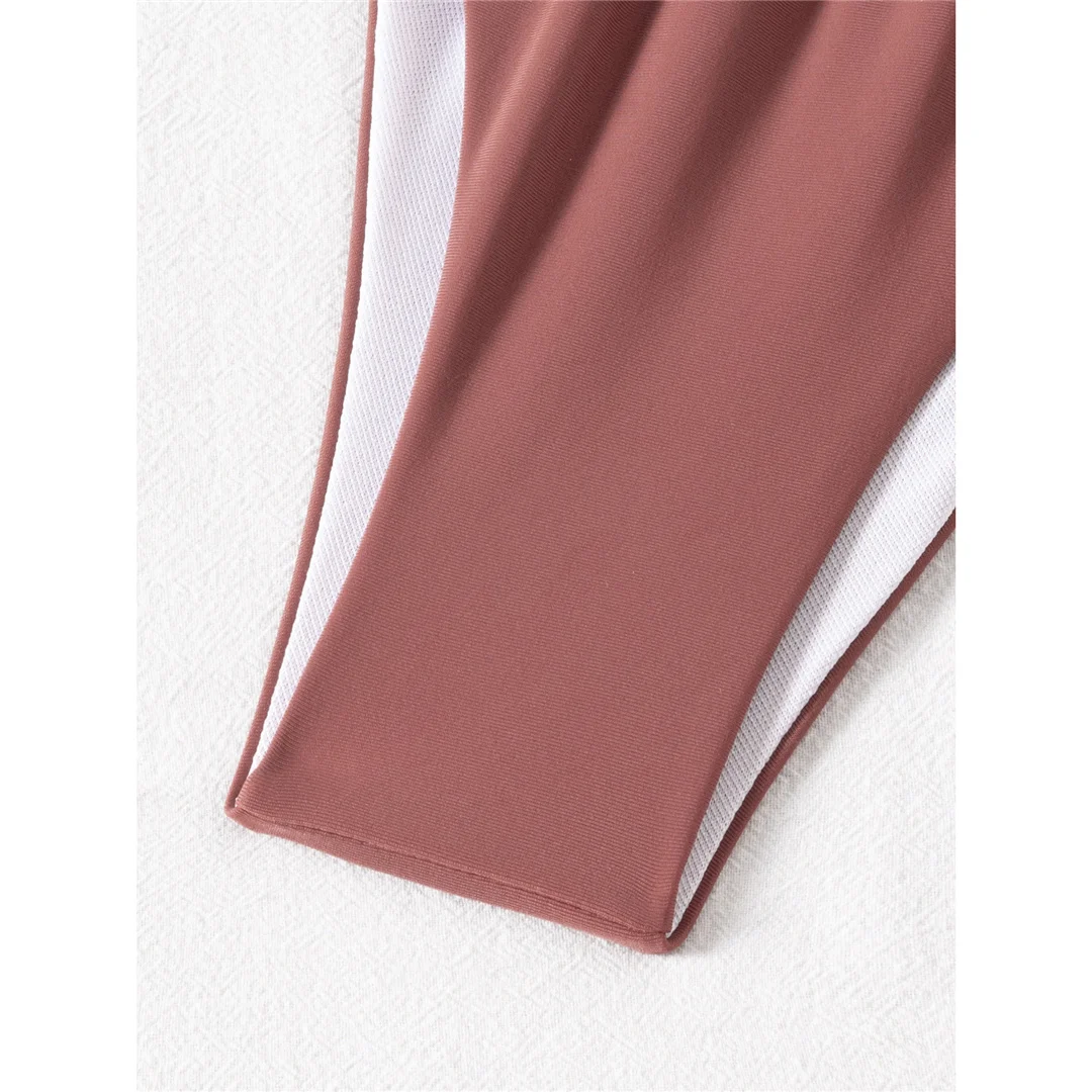 Mit Rock, Seestern-Motiv, Neckholder-Bikini, Damen-Badeanzug, Damen-Badebekleidung, dreiteiliges Bikini-Set, gepolsterter Badeanzug, Badebekleidung, Schwimmanzug V8178 – Detail 8