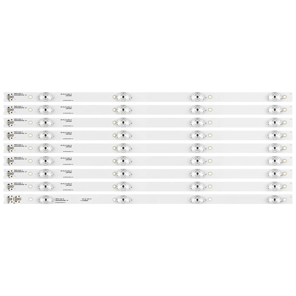 Listwa oświetleniowa LED 4 lampa dla TCL 55HR330M04A5 55P3-CUD A 55A950C 4C-LB5504-HR15J TMT-55P3-8X4 55 uc6596 55UC6006s