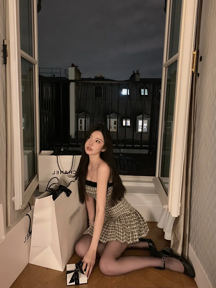 

Ele ort Svel Dr Women's Birthday Par Slimming Luxury Dr A-Line Skirt Commute Sle Polyester Fiber