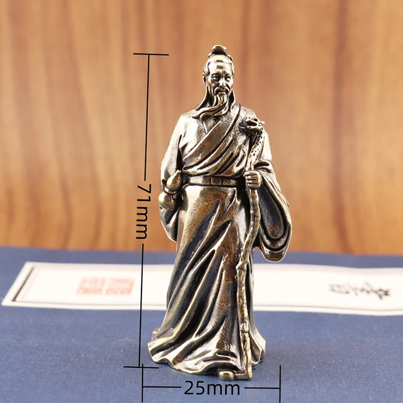 【F】Solid Brass Donkey Small Ornament Antique Copper Animal Equus Asinus Miniature Figurines Home Desktop Decoration Accessories