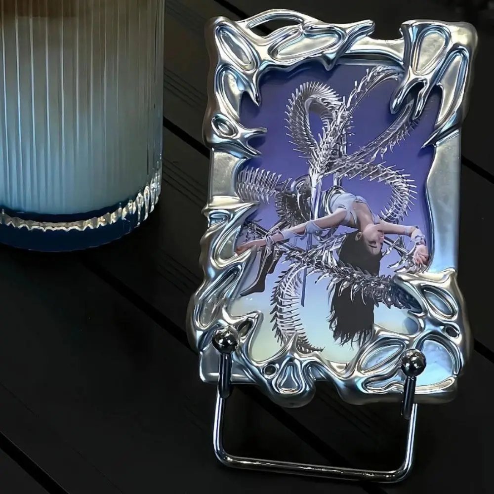 

Silver Metallic Style Metal Texture Card Cover Electroplated Creative Special-shaped Card Sleeve Special-shaped