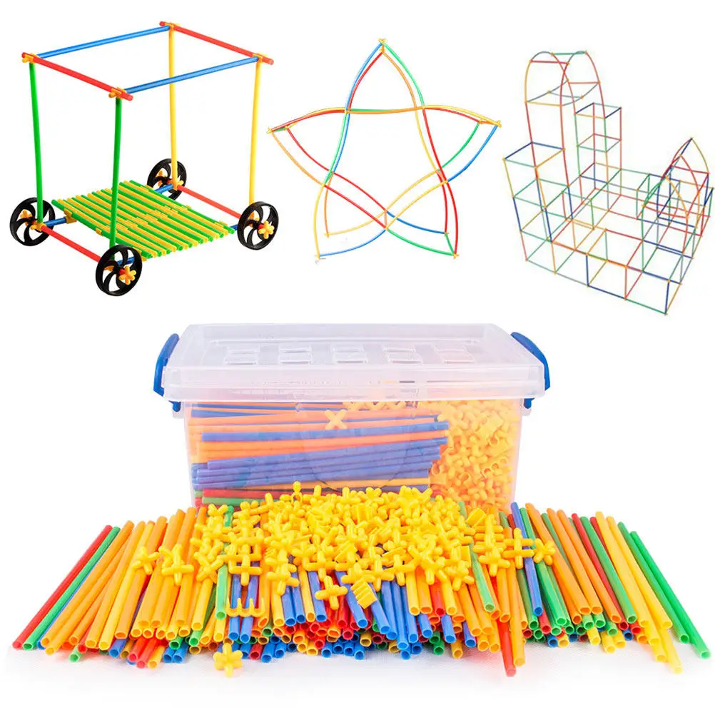 

1Set Straw Connectors Builders Educational Kit Encourages Kids Party School Gift Coding for Kids 8-12