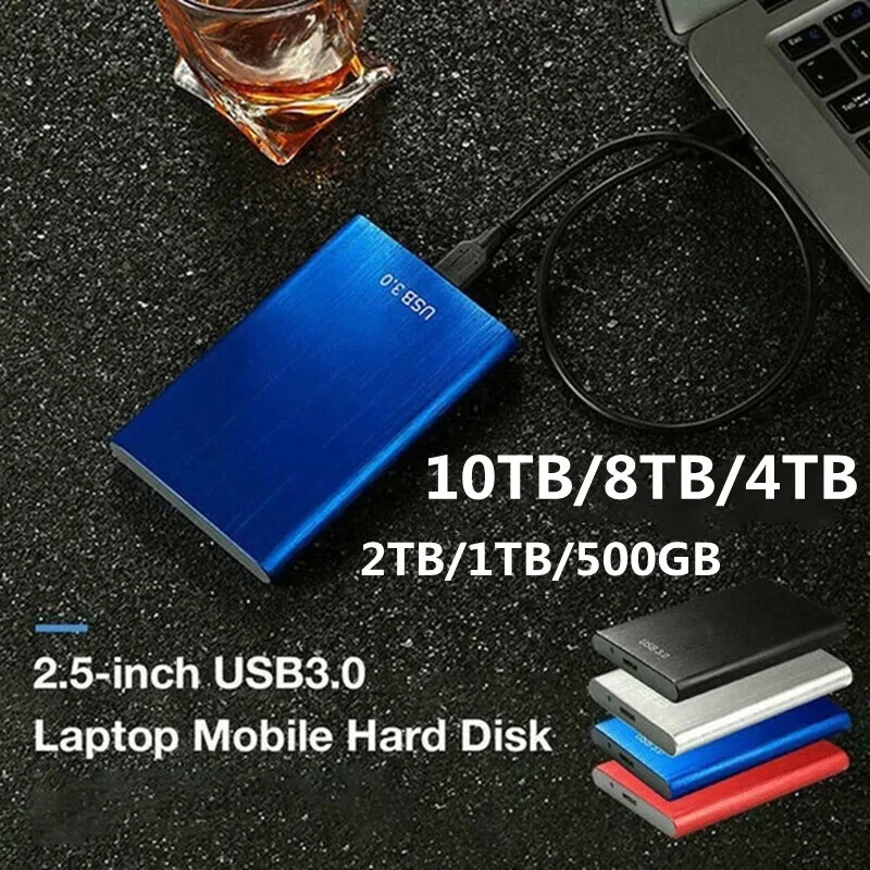 ฮาร์ดดิสก์แบบพกพา1TB USB 3.0ฮาร์ดไดรฟ์ภายนอก500GB Type-C ฮาร์ดดิสก์ความเร็วสูงสำหรับแล็ปท็อป Mac พีซี