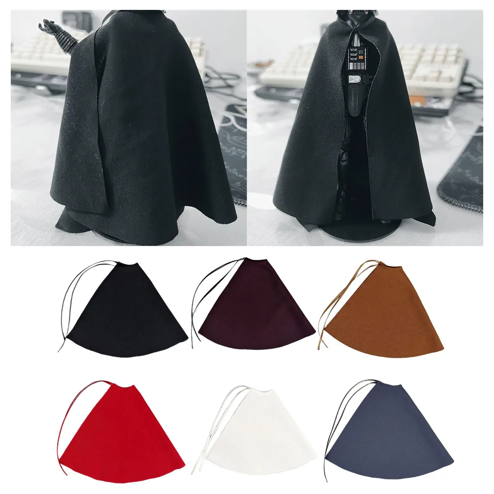 1:12 Action Figure Cape Mini Miniature เสื้อผ้าสําหรับ 6 ''ตัวเลขการกระทําชาย