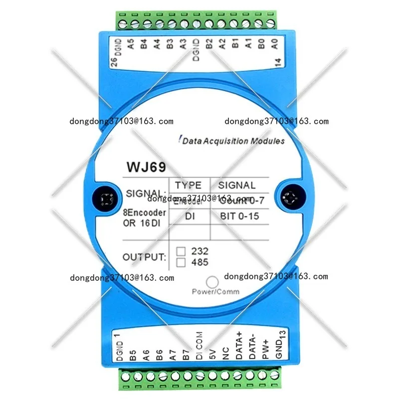 

8-Channel encoder pulse counter 16-channel DI high-speed counter Modbus RTU module WJ69