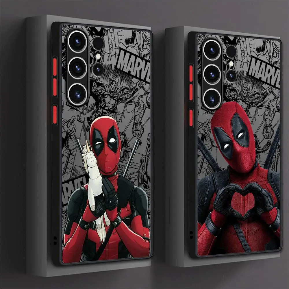 Marvel Deadpool Case for Samsung Galaxy S24 S22 Ultra Note 20Ultra S23 S20 FE S21 Note 20 10 Plus S9 S10Plus Soft Cover