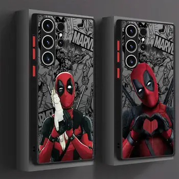 Marvel Deadpool Hülle für Samsung Galaxy S24 S22 Ultra Note 20 Ultra S23 S20 FE S21 Note 20 10 Plus S9 S10 Plus Soft Cover