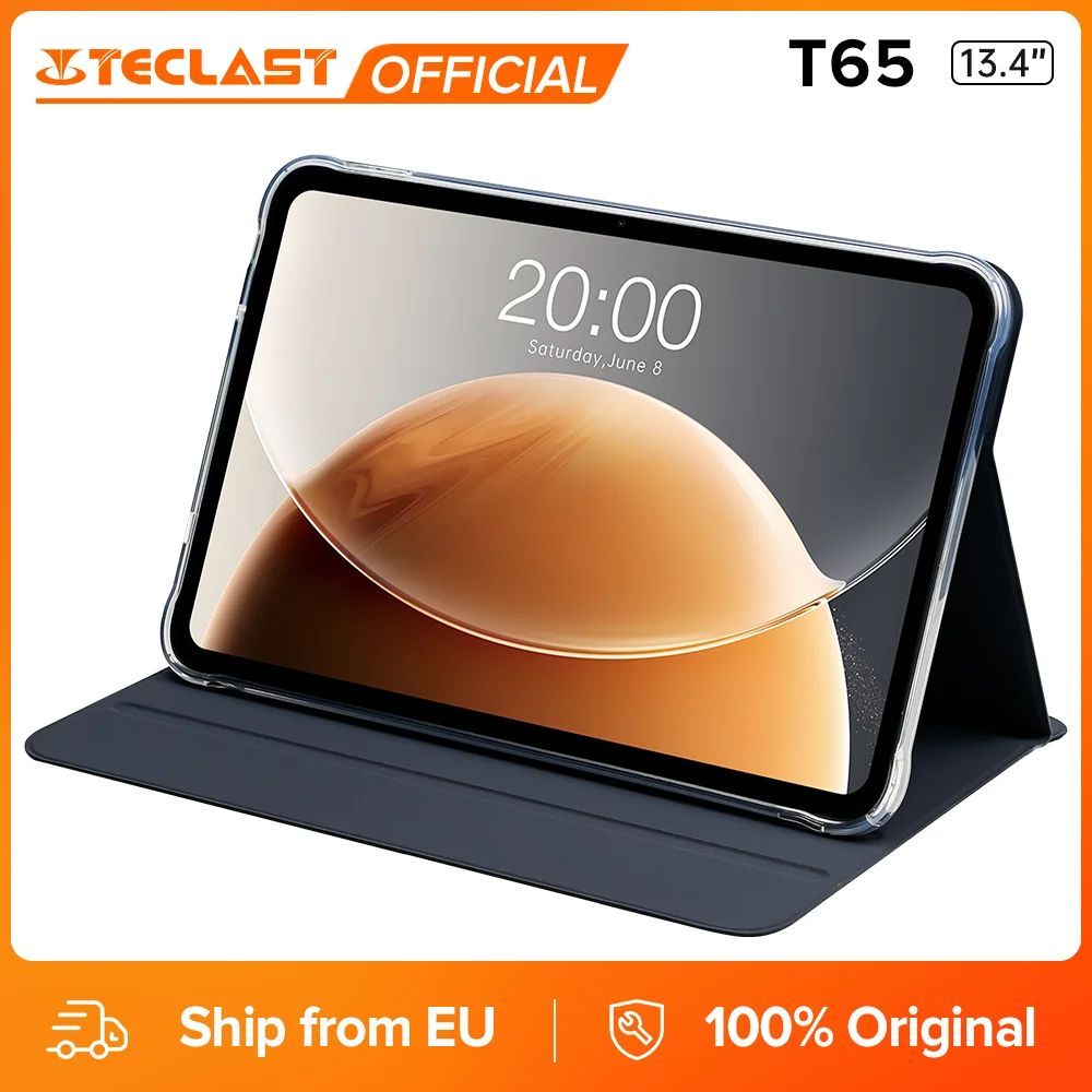 TECLAST T65 Tablet Android 16 da 13,4 pollici 120Hz FHD 1920x1200 IPS 6GB RAM +20GB Virtual 128GB 4G LTE Dual SIM Tablet Dual Band WiFi 8000mAh Widevine L1 Netflix Fotocamera da 13MP Doppi