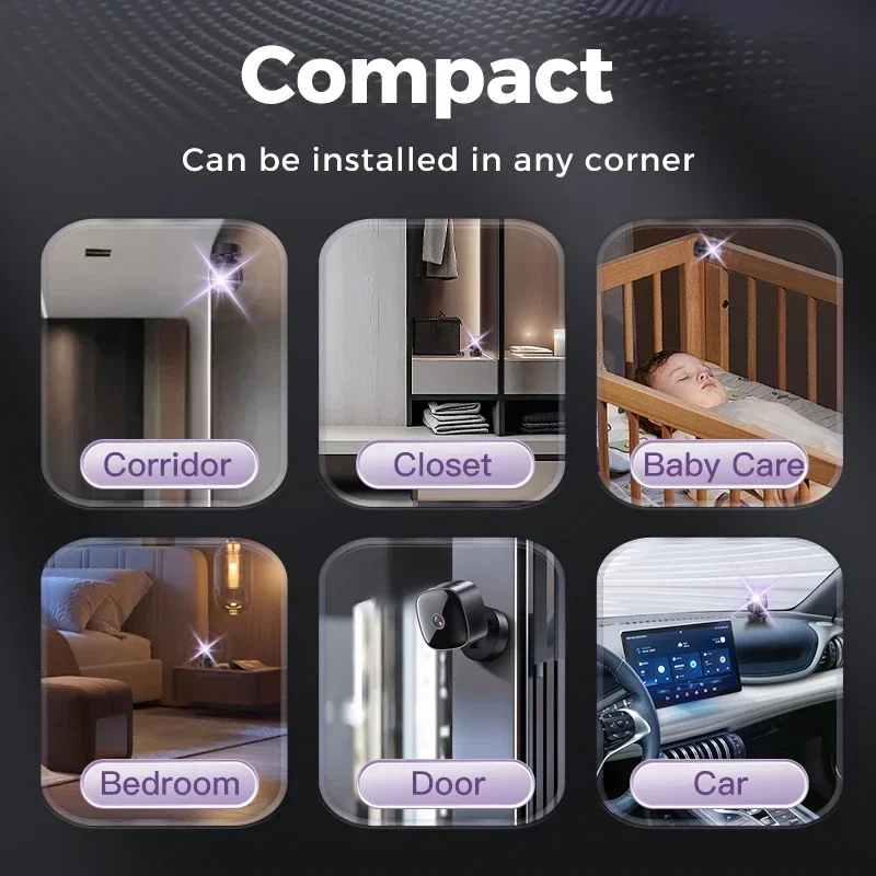 4K Mini WiFi Wireless Security Camera Remote Video Surveillance Cam Indoor Home Smart Monitor Safety Recording Accessory 2026