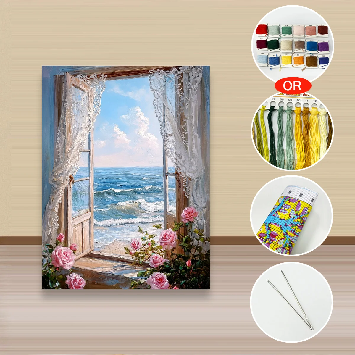 1 Stück 30x40 cm/11,8x15,7 Zoll, 11CT/14CT Kreuzstich-Set, DIY Valentinstagsgeschenk, Stickerei-Set für Festivals, Tiermotiv – Detail 3
