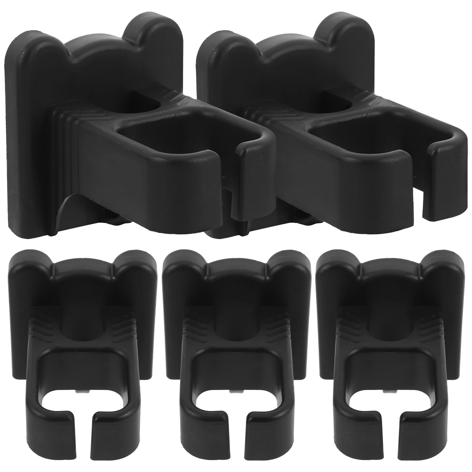 

5pcs Hair Dryer Rack Holder Bathroom Bracket Blow Hanger Wall Tool Organizer No Drill Sturdy Durability Modern Design Hairdryer