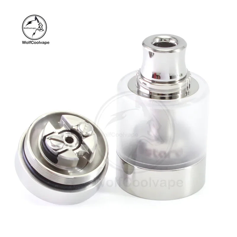 

Wolfcoolvape Bastard V2 Style RTA 22 мм 316SS 3,5 мл Восстанавливаемый распылитель Vape Tank с комплектом штифтов для воздушного потока 1,0–3,0 мм