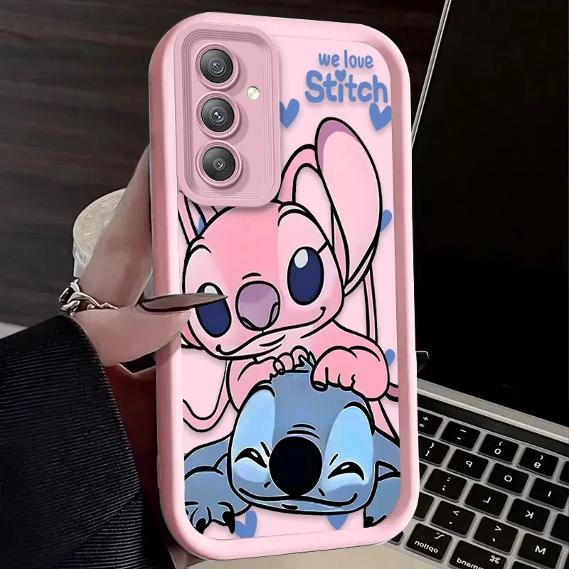 لطيف ديزني غرزة الملاك الحال بالنسبة لسامسونج غالاكسي A52 A05 A05S A54 A34 A24 A14 A53 A33 A23 A13 A52S A32 A22 A12 A71 A51 A31 A50 #6