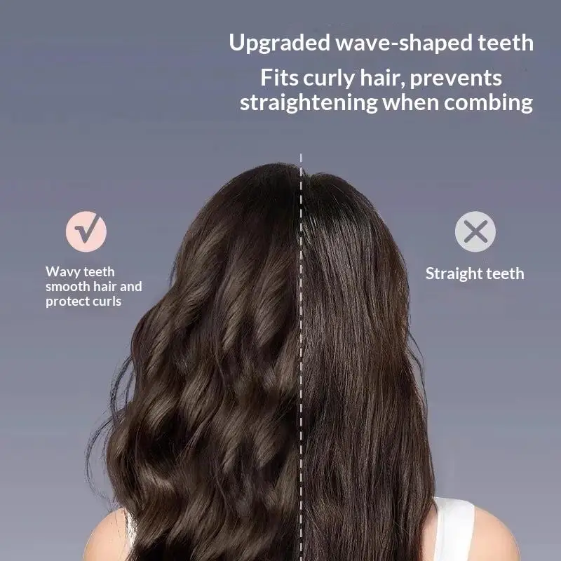 Double Row Wide Tooth Comb Big Tooth Women Special Styling Tool Perm Curly Hair Fluffy Hairdressing Accessory