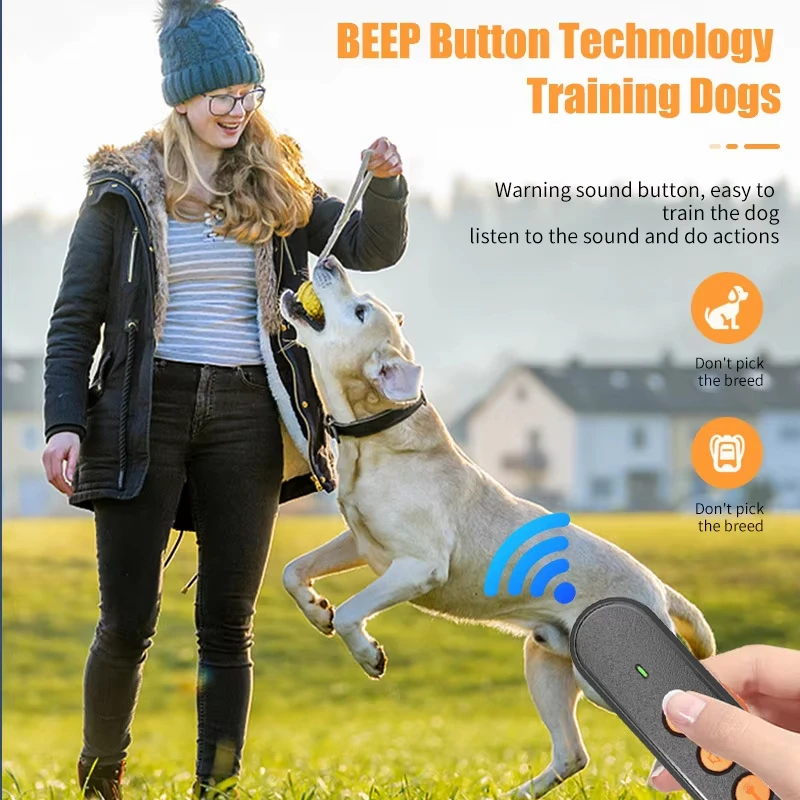Mini Ultrasonic Anti Barking Dog Repeller Smart Portable USB Rechargeable Outdoor Dog Training Stop Barking Defense Device view 3