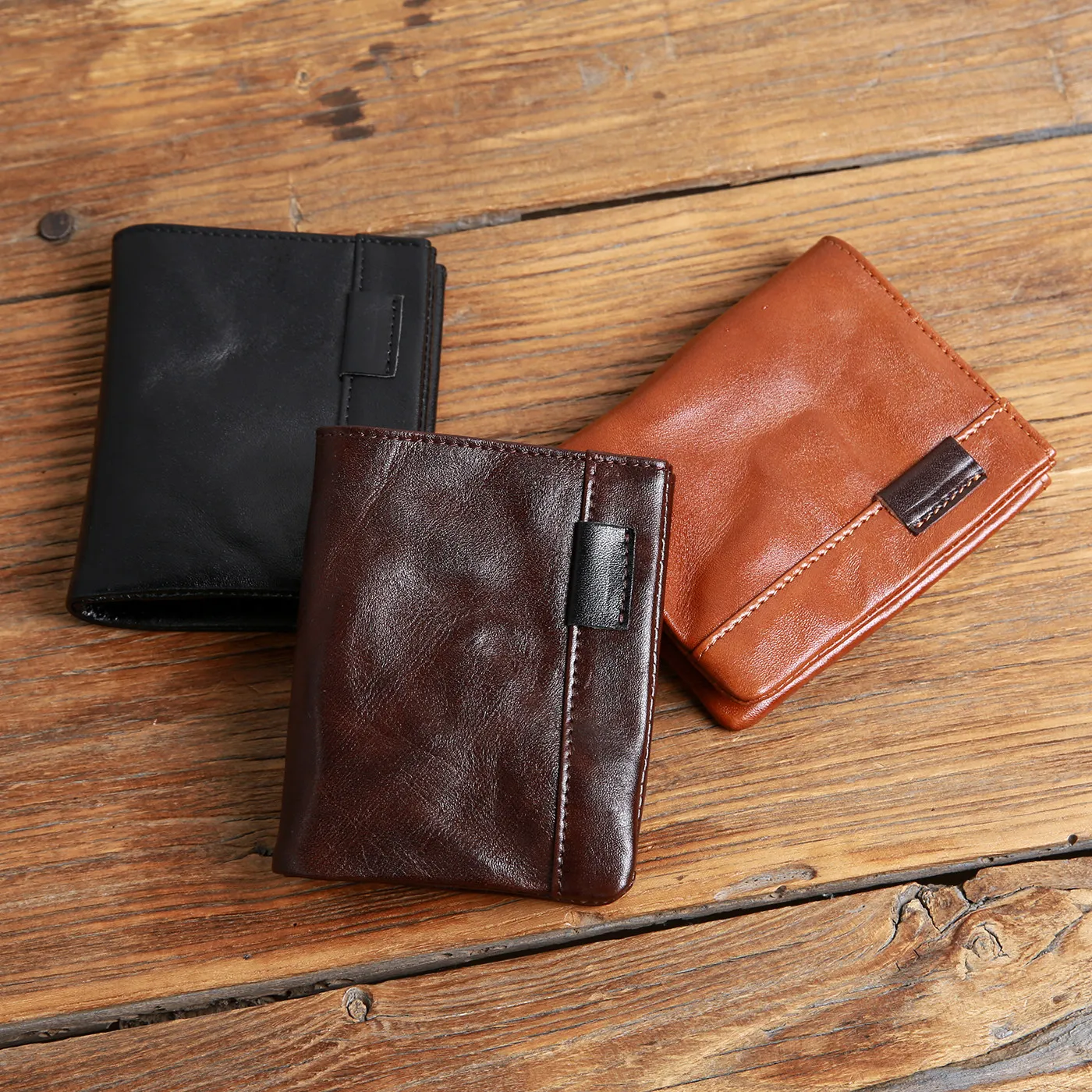 handmade-vintage-short-leather-wallet-men's-ultra-thin-top-layer-cowhide-high-end-feels-money-clip-daily-use-adult