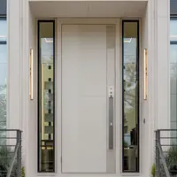 Apartment Resistant To High Temperatures and Waterproof Hinged Door Aluminum Alloy Security Doors Modern Intelligent Entry Doors 5