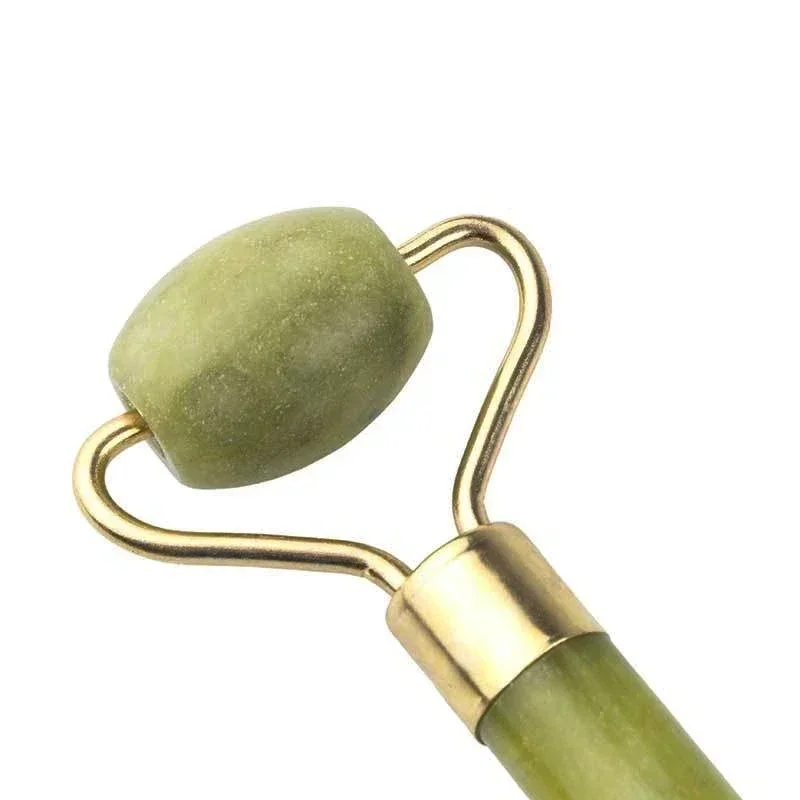 1pcs Double Heads Facial Massage Roller Jade Stone Face Lift Body Skin Relaxation Slimming Beauty Neck Thin Lift Tool