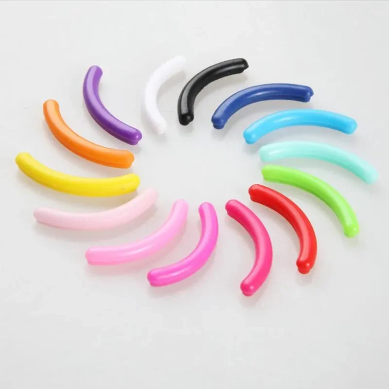 Colored Eyelashes Curler Replace Rubber 10pcs/set Black White Pink Elastic Eyelash Curler Replacement Rubber Strips Accessories