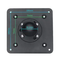 Mounts Square VESA 75 / VESA 100 Adapter Plate Industrial-Strength Aluminum VESA-Compatible Devices 4-Hole AMPS