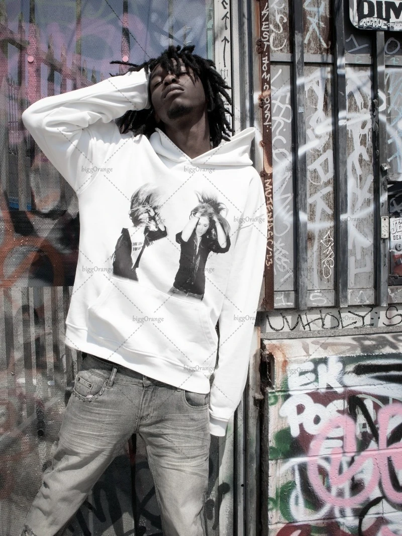 Y2K Hip-hop Letter Print Retro High Street Loose Hoodie Men Casual Harajuku New Fashion Rock Vintage Oversized Sweatshirt Women