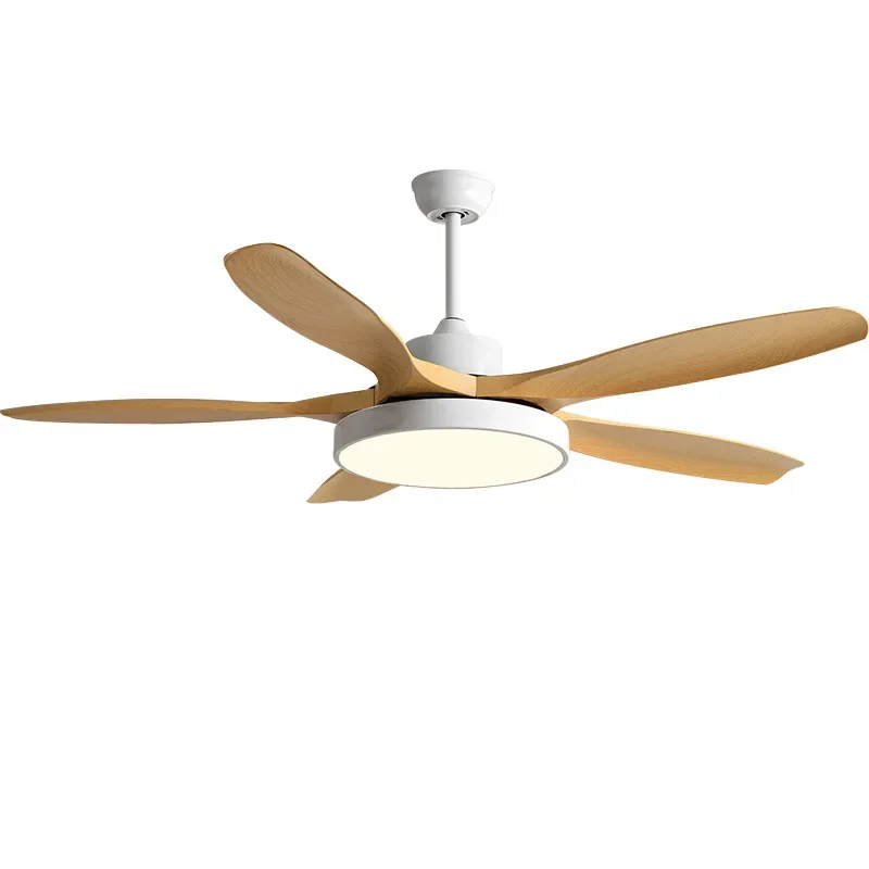 Large wind fan light dining room, living room ceiling fan light household light fan integrated