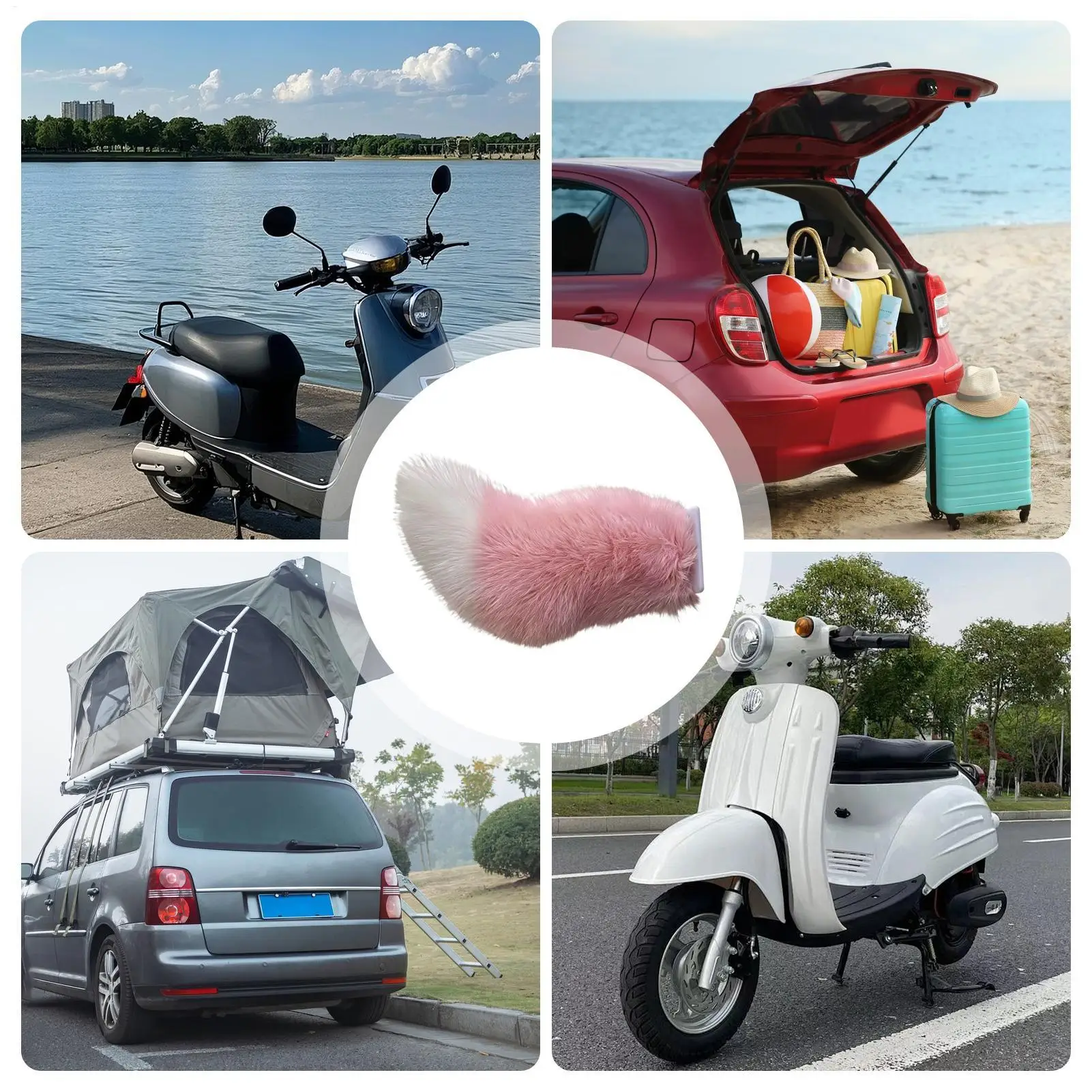 

Electric Tail Remote Control Self-Adhesive Realistic Wagging Decor Cat Tail For Car For Bumper Trunk RV Automotive Auto Vehicle