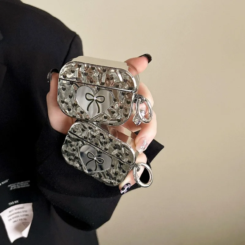 Funda protectora de mariposa negra de lujo para Airpods 1, 2, 3, funda para auriculares para Airpods Pro 2, fundas con gancho