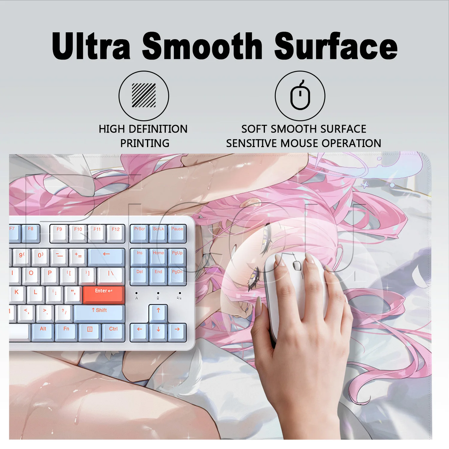 Alas Mouse Cetak HD Blue Archi - Gaming Keyboard Blue ulasan dan harga