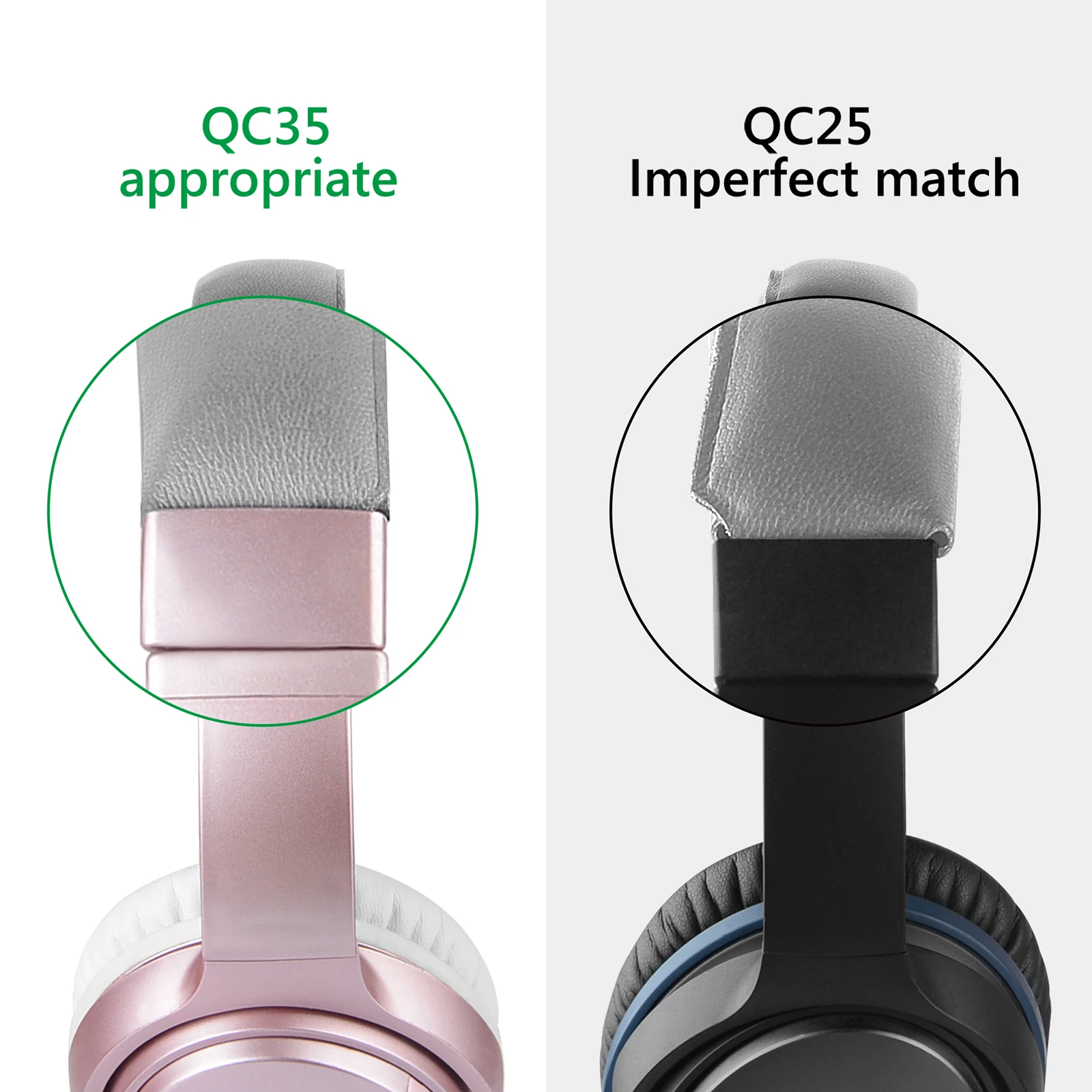 Geekria Protein Leather Headband Pad Compatible with Bose QuietComfort 35 ii Gaming, QC35 II, QC35, QuietComfort SE, QCSE