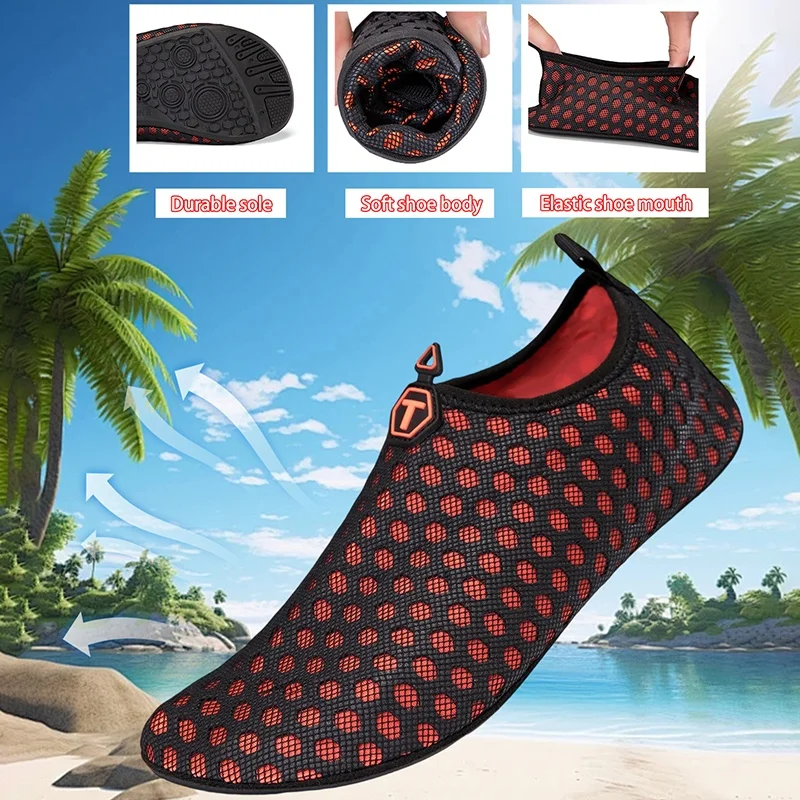 

Summer Water Shoes Womens Mens Barefoot Quick-Dry Aqua Socks for Beach Swim Shoes Surf Yoga Exercise Breathble Soft Anti-slip